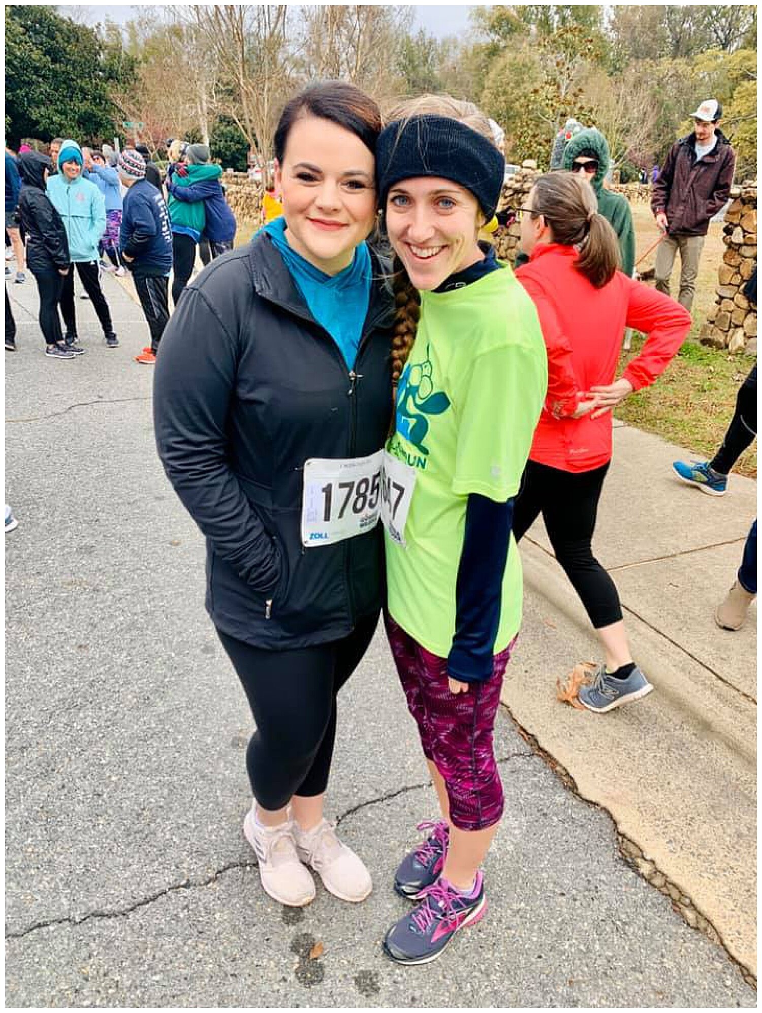  Ran another 5k. So thankful for this sweet, Godly friendship. 