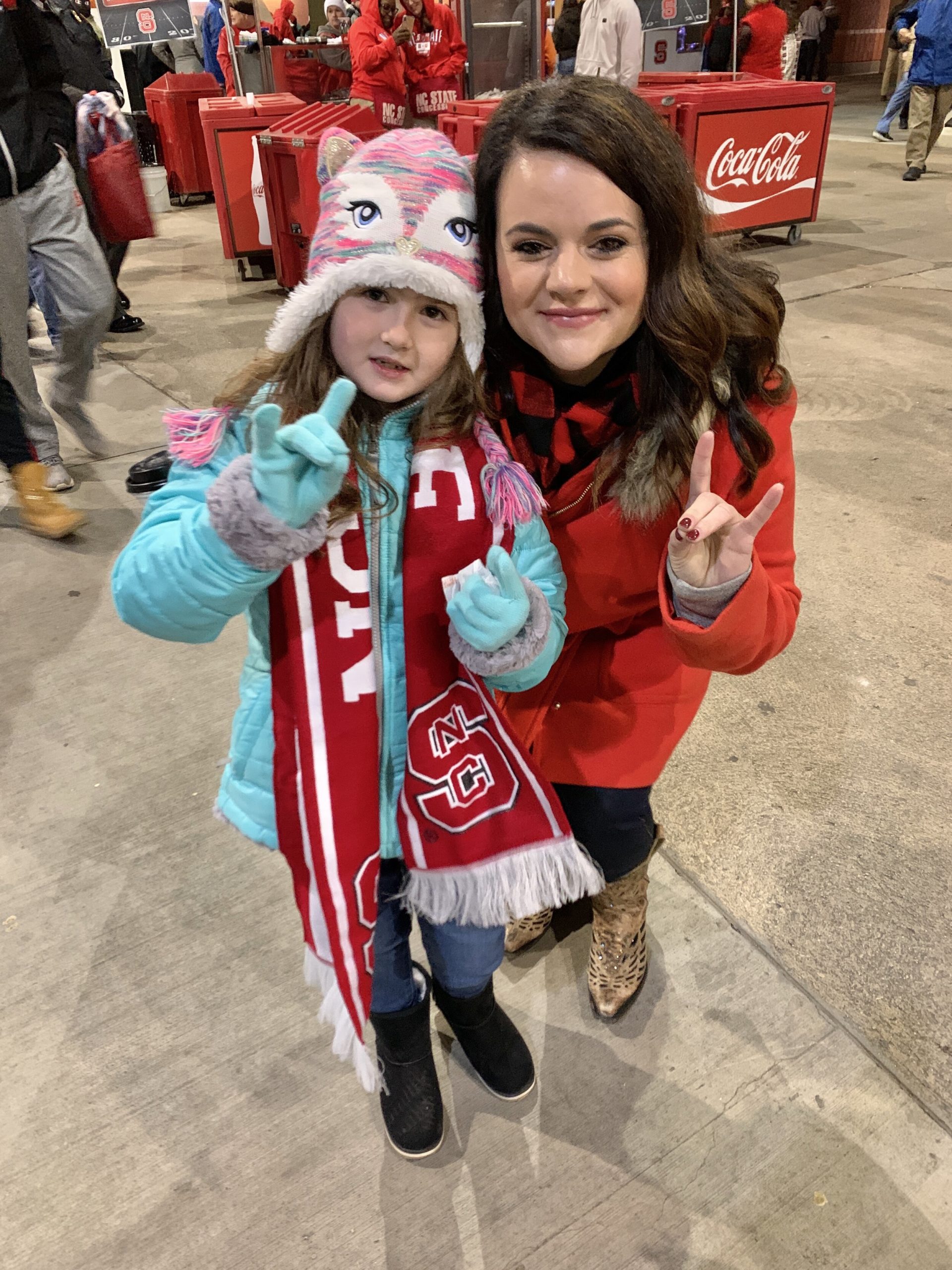  Harper’s first NC State Football game.  